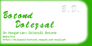 botond dolezsal business card