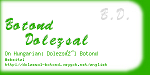 botond dolezsal business card